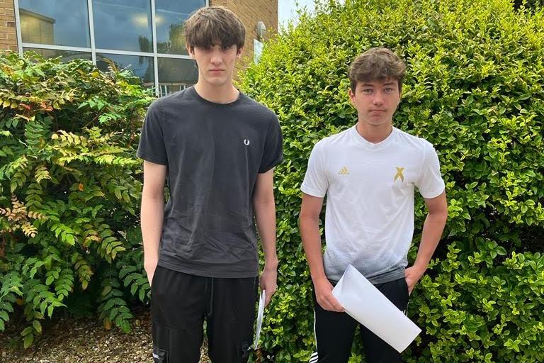 Carre's students Dylan Waller and Sam Kear.