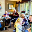 residents and visitors at the chater lodge coffee morning