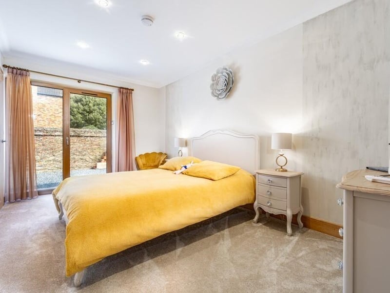 One of the ground-floor bedrooms.