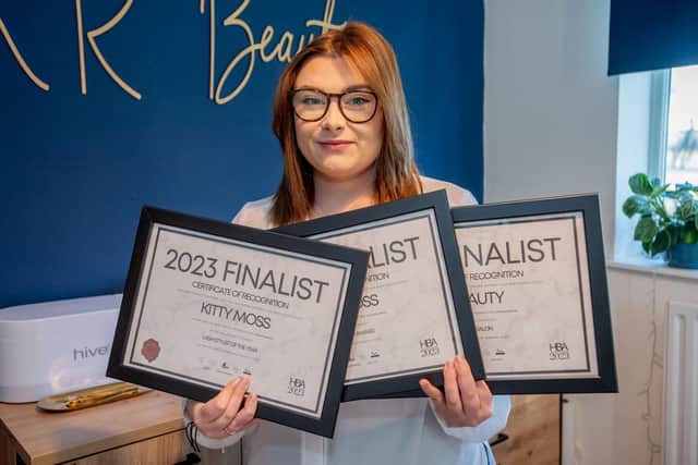 Kitty Moss is up for Lash Artist of the Year, Rising Star and New Salon awards. Photo: John Aron Photography