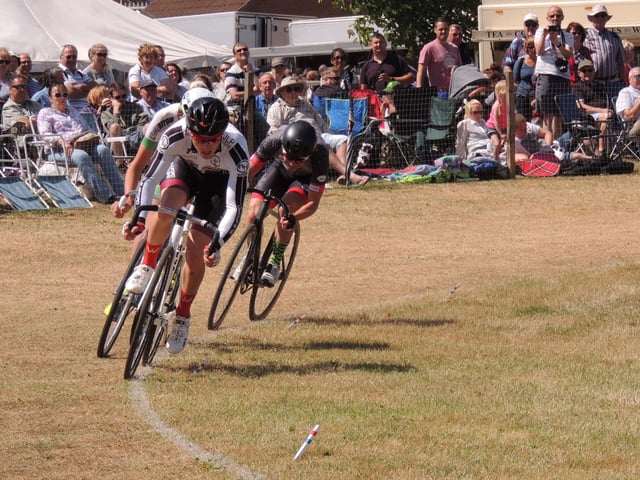 Expect action in the grass track cycling on Saturday.