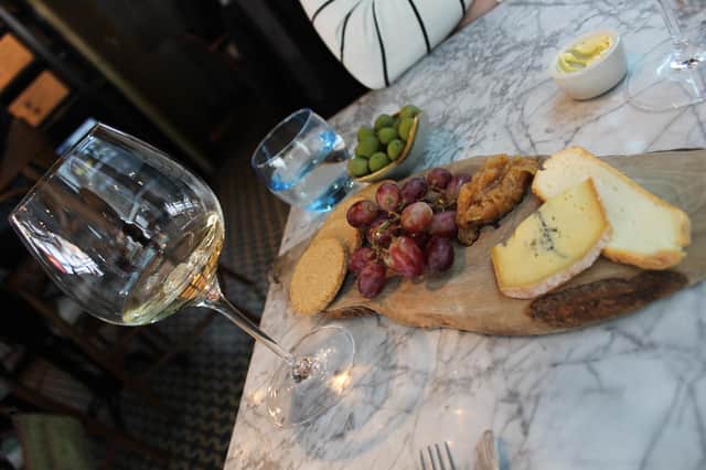 Wine and cheese for lunch at 38-30.