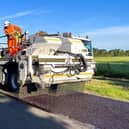 Legitimate highways workers in action. Library image