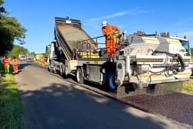 Legitimate highways workers in action. Library image