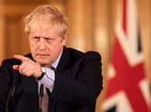Prime Minister Boris Johnson gives a press conference on the ongoing situation with the coronavirus pandemic with chief medical officer Chris Whitty and Chief scientific officer Sir Patrick Vallance in Downing Street after he had taken part in the government's COBRA meeting on March 16 (Photo: Richard Pohle - WPA Pool/Getty Images)