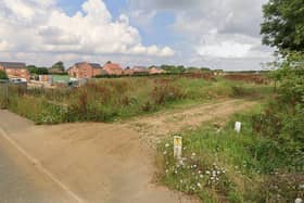 The site for 35 proposed houses on Station Road, Digby. Credit: Google