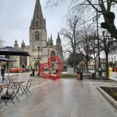 Sleaford market place.