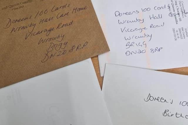 100 cards for 100th birthday.