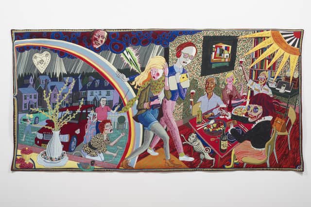 Grayson Perry's 'Expulsion from Number 8 Eden Close, 2012'. Arts Council Collection, Southbank Centre, London © Grayson Perry. Gift of the artist and Victoria Miro Gallery with the support of Channel 4 Television, the Art Fund and Sfumato Foundation with additional support from AlixPartners.