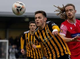 Boston United came from behind twice to get a point against Scarborough Athletic. Pic by  Russell Dossett.