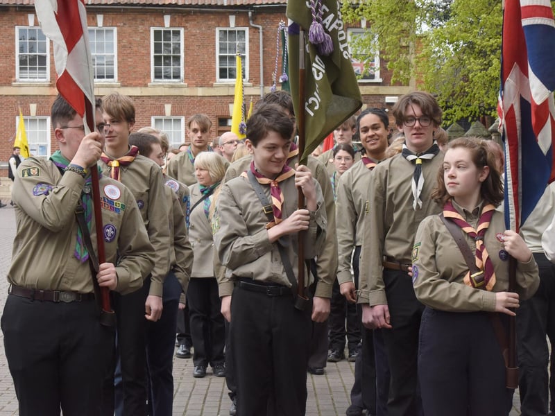 St George's Day parade in Sleaford.