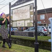 Kirsty Sinclair (left) and Kathryn Locke of Ruskington Parish Council with Kenny Woods – Quickline Community Engagement Executive.  Quickline have donated the Parish Council £500 to go towards Christmas Lights.  Picture: Sean Spencer/Hull News & Pictures Ltd