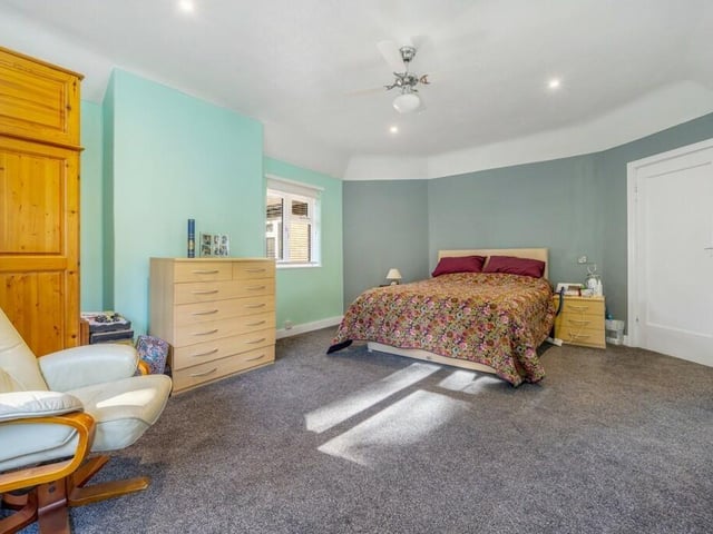 The principal bedroom and ...