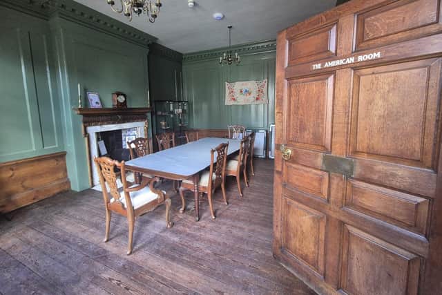 Inside the 300-year-old building.