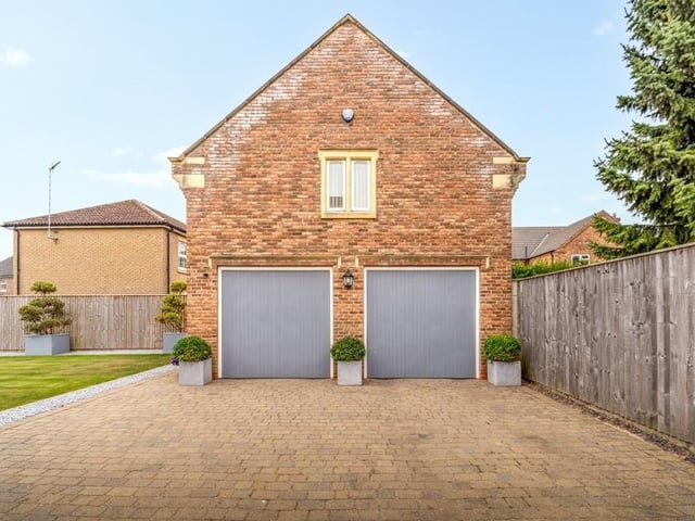 The double garage.