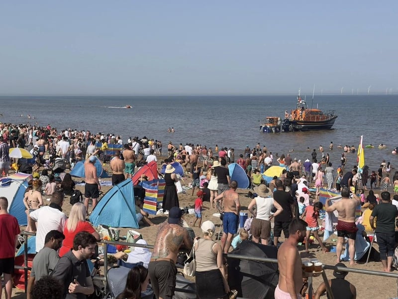 A snapshot from the beach on Monday by John Byford.