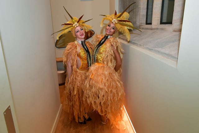 Guests were greeted with canapes and drinks by these ladies. Photo: David Dawson