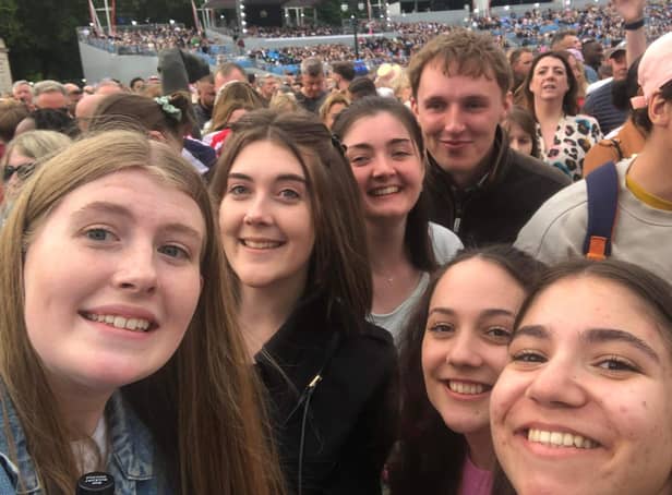 Duke of Edinburgh Award students at the Queen's Platinum Jubilee Concert, from left - Agatha, Mabel, Jenny, Ryan, Ionia and Raluca.