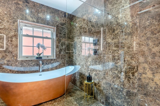 The bathroom.