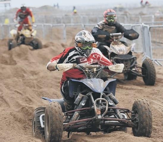 A scene from the Amateur Motorcycle Association Motocross beach race in Skegness of 2014. For the first time in the event's five-year history, rider entries topped 300. The estimated attendance - more than 25,000 - was also thought to be a record.