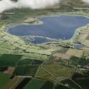 The latest visual impression of how the new reservoir near Sleaford would look in the landscape. Image: Anglian Water
