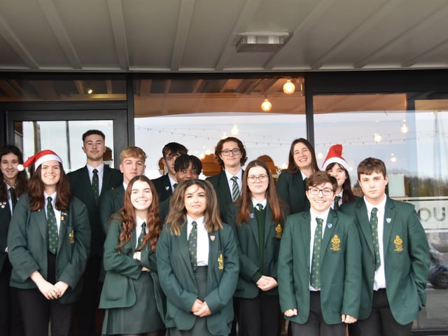Students from Skegness Grammar School helped serve meals at the Storehouse and greet guests.