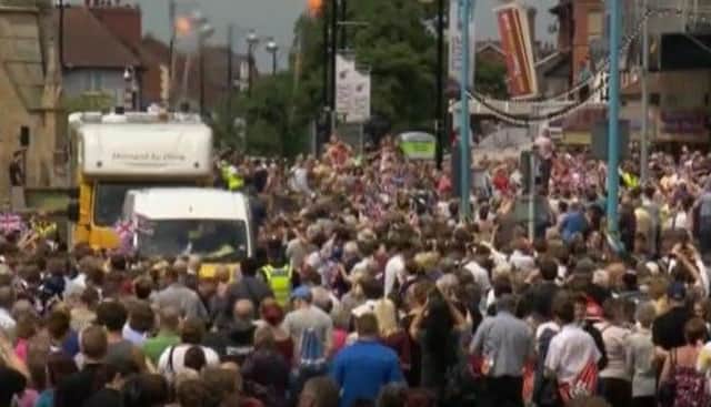 A nostalgic look at the 2012 Olympic Games Torch Relay arriving in Skegness..