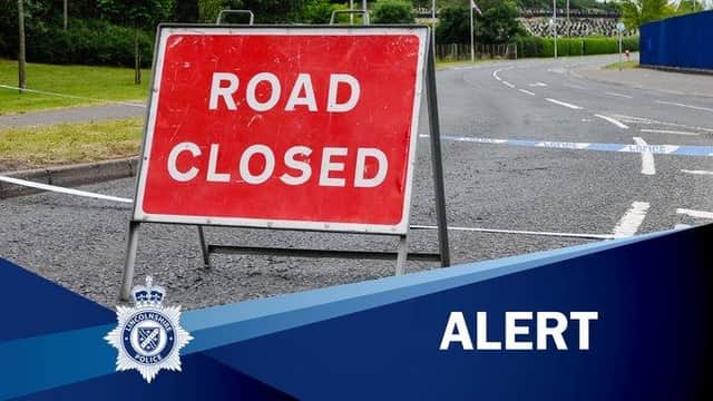 The A153 was closed between Sleaford and Ancaster on Saturday morning