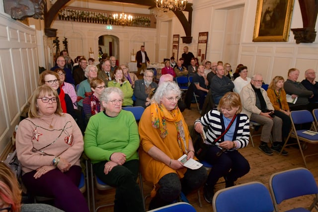 Attendees at the Talk & Tea event in the Guildhall Museum.