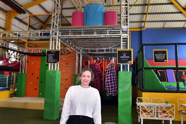 Supervisor Louisa Pungi of newly-opened Just Jump in Mablethorpe. Photos: Mick Fox