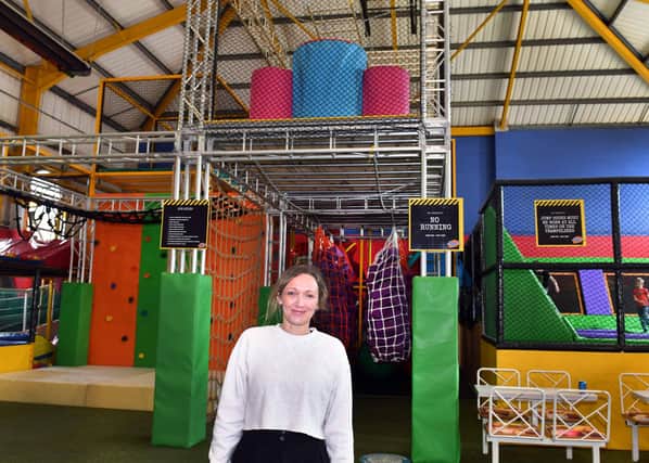 Supervisor Louisa Pungi of newly-opened Just Jump in Mablethorpe. Photos: Mick Fox