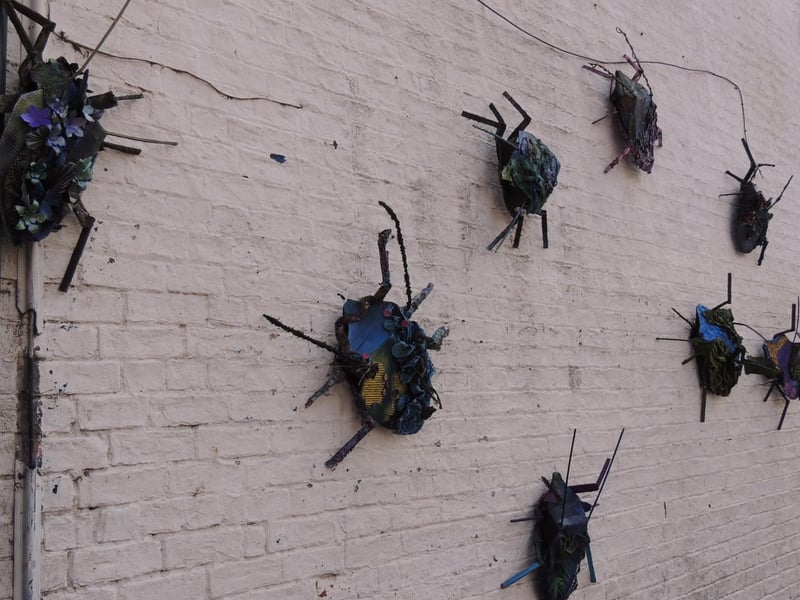 One of many artwork installations around the town for RiverLight. Photo: Andy Hubbert