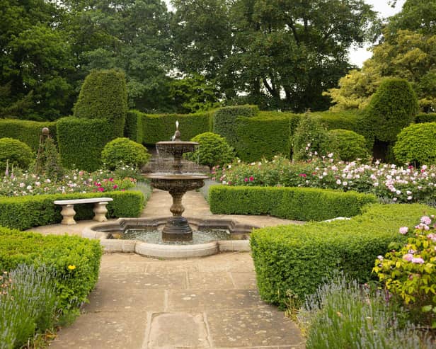 The Rose Garden at Belvoir Castle