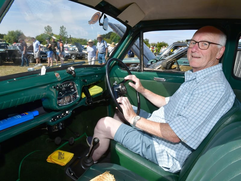Ray Lewis, of Swineshead, with his 1958 Austin A35.