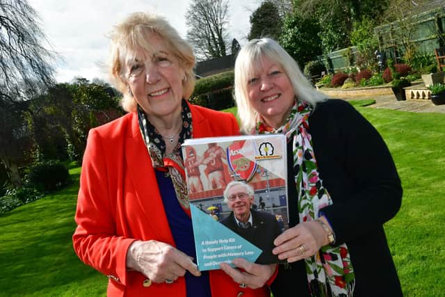 Fay Gorwood, 83, with founder of Bob's Brainwave, Chris Suich. Photos: D.R.Dawson Photography
