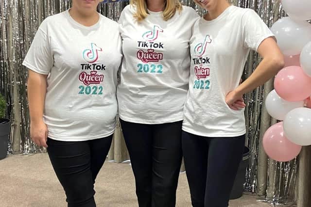 Dancing Queens: Cheryl Shorter, Megan Boyd and Jodie Knights.