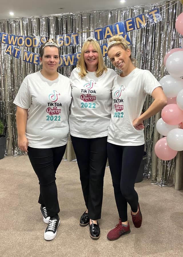Dancing Queens: Cheryl Shorter, Megan Boyd and Jodie Knights.