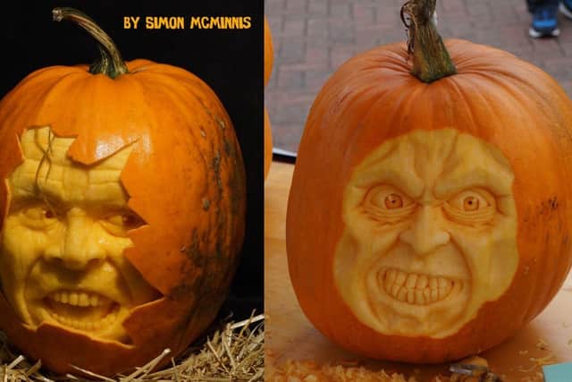 The live pumpkin carving demonstration will be done by Simon McMinnis.