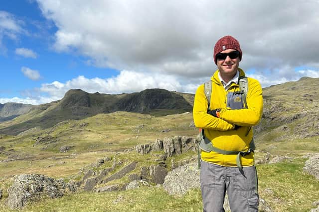 Steve Harrison on Blea Rigg,  in the Lake District.
