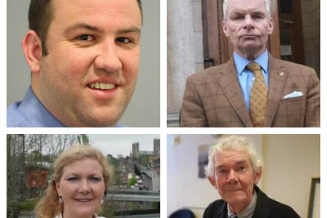 The four main political party leaders in Lincolnshire