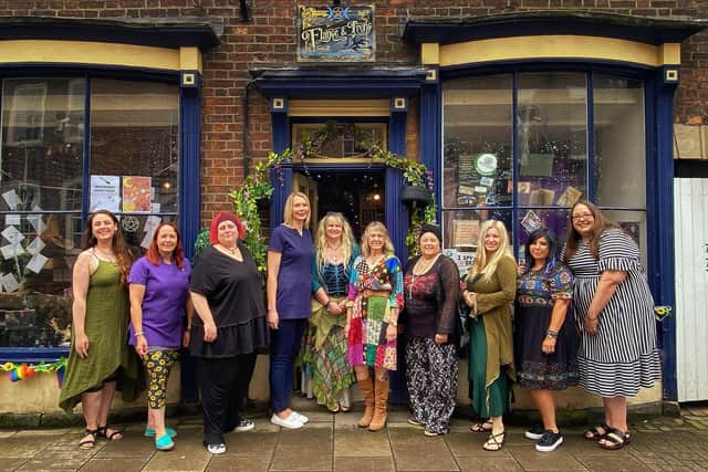 The team at Flange & Prong, from left: Tessa Lowe, Nik Taylor, Carrie May Mellor, Helen Nagle, Shelley Mayes, Vicky Malam, Chris Byrne, Amber Marie, Lynette Epton and Lucinda Gaunt.