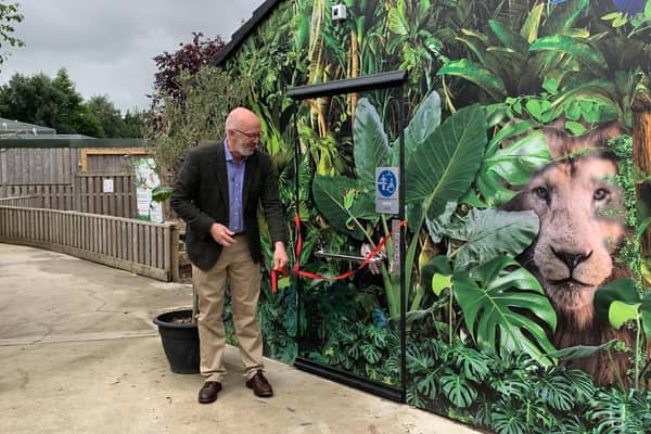 Cllr Craig Leyland, Leader of ELDCl officially opens the first Changing Places Toilet from Government funding in East Lindsey