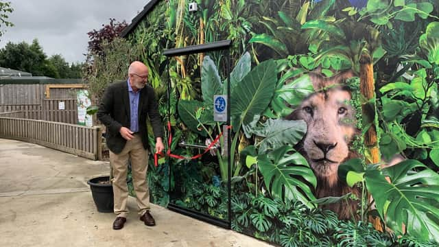 Cllr Craig Leyland, Leader of ELDCl officially opens the first Changing Places Toilet from Government funding in East Lindsey