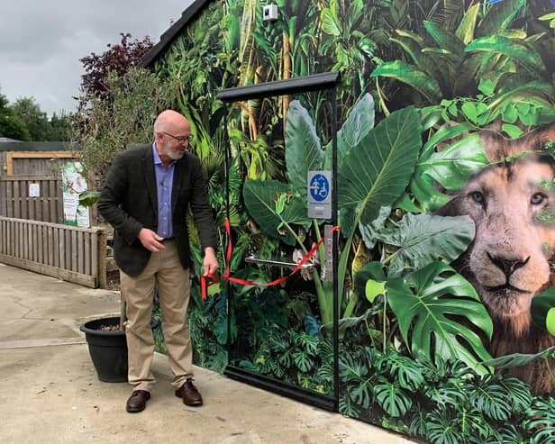 Cllr Craig Leyland, Leader of ELDCl officially opens the first Changing Places Toilet from Government funding in East Lindsey