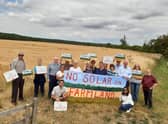 Protestors against Hatton solar farm.