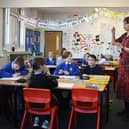 Teacher Kate Harrison in action at Fishtoft Academy.