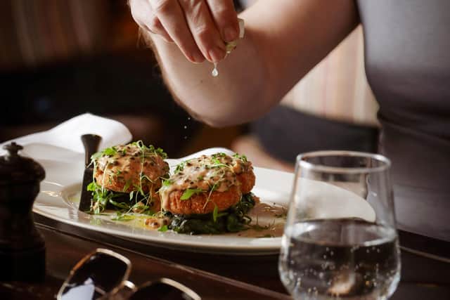 Crabcakes are just one of the new dishes available at the Marco Pierre White Steakhouse in Lincoln