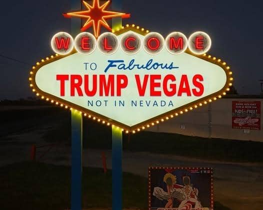 The new Trump Vegas sign - April Fool!