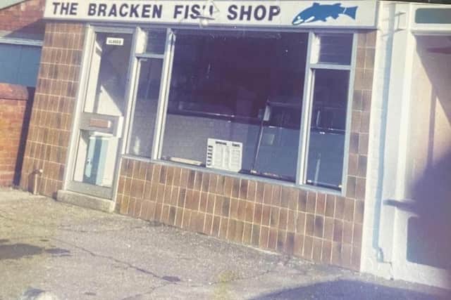 Where it all began 50 years ago -- the family's first fish and chip shop on Brackenborough Road in Louth