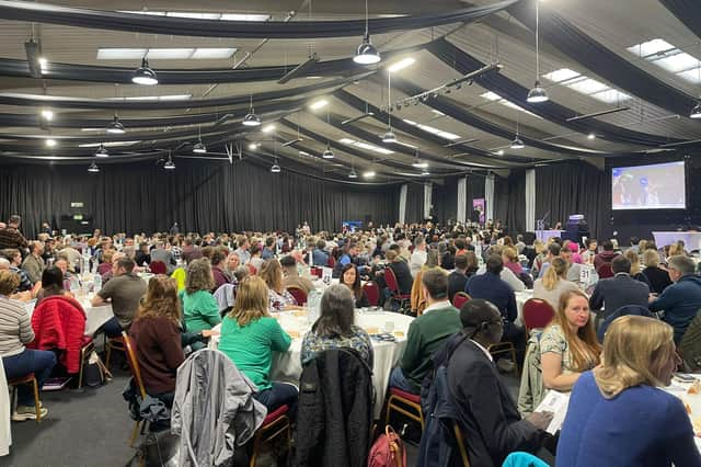 Delegates from six Lincolnshire grammar schools at the conference in Spalding.